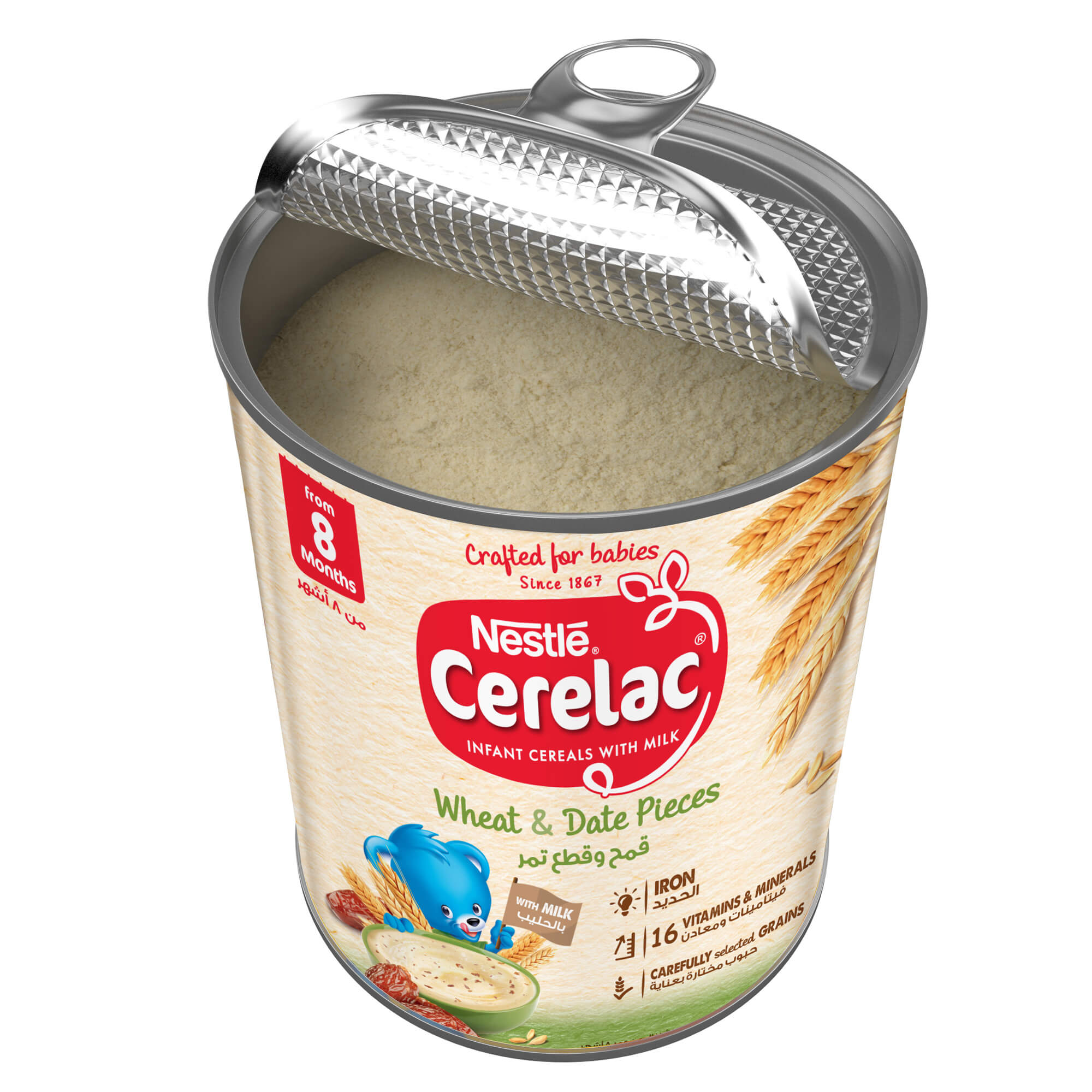 Nestle® Cerelac® Infant Cereal - Wheat & Date Pieces  400g Tin