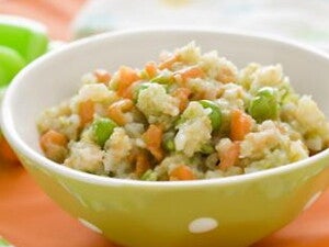 purée de poisson et de légumes