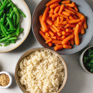 building mealtime variety fruits and vegetables