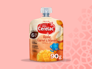 Nestlé® CERELAC® Puree – Apple, Carrot & Mango 90g 