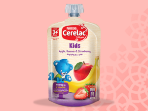 Cerelac Kids Puree Pouch Apple Banana Strawberry - 110g