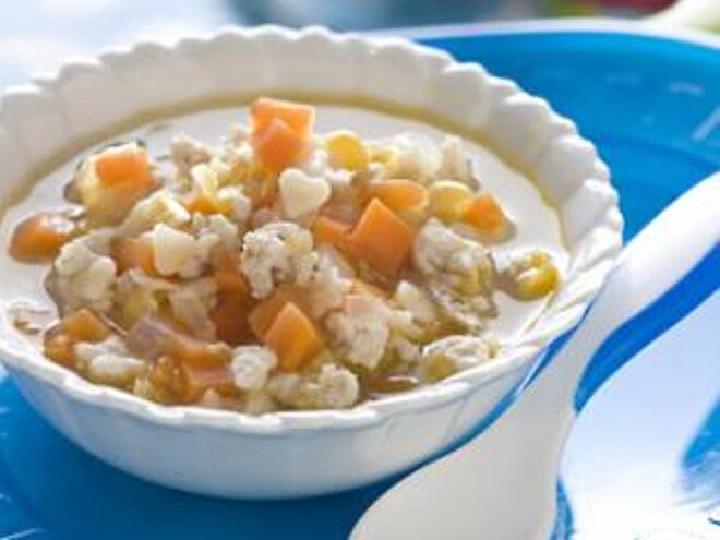 soupe crémeuse au maïs et au poulet