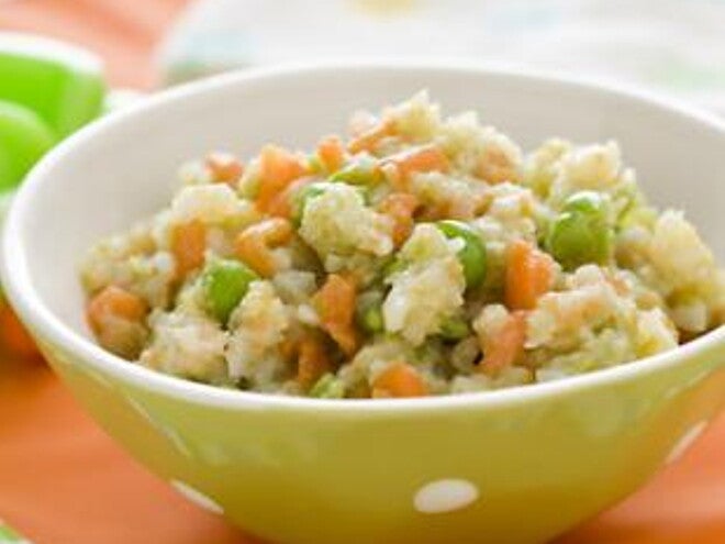 purée de poisson et de légumes