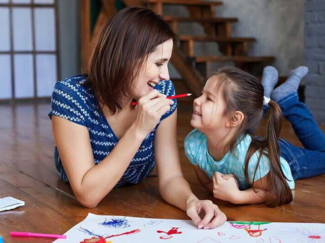 Mom and daughter 