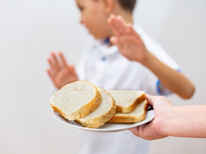 child refusing to eat bread