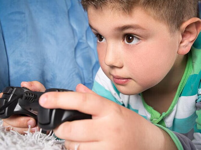 Playing video games