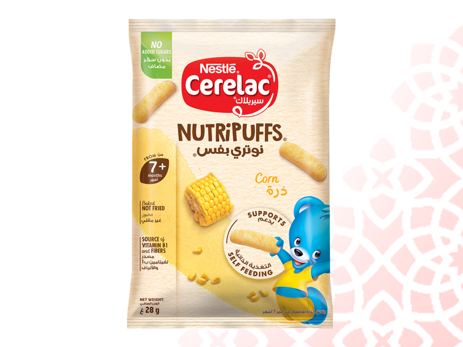 Nestlé® CERELAC ® NutriPuffs – Corn 28g - Front