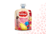 Nestlé® CERELAC ® Puree – Raspberry, Pear, Banana & Oats 90g - Front